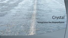  Presentation with grey line drawings of tall buildings - Presentation theme having gray lines abstract - surface rough and wet background and a light blue colored foreground