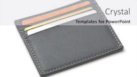  Presentation with plastic - Presentation featuring gray-plastic-card-holder-isolated background and a light gray colored foreground