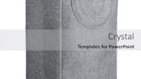  Presentation with laundry - PPT theme with gray-polyester-laundry-bag background and a light gray colored foreground