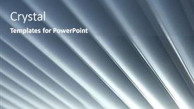  Presentation with gray - PPT theme featuring gray-ribbed-background-diagonal-endless background and a ocean colored foreground