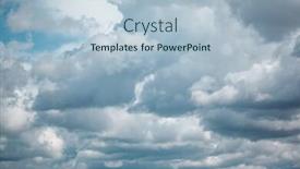  Presentation with bad weather - Amazing PPT theme having gray-sky-with-clouds-bad backdrop and a light blue colored foreground