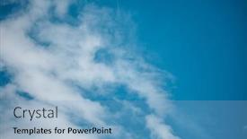  Presentation with bad weather - PPT theme with gray-sky-with-clouds-bad background and a light blue colored foreground