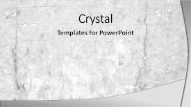  Presentation with crack - Cool new PPT theme with gray textured wall with crack backdrop and a white colored foreground