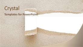  Presentation with headline - Beautiful presentation design featuring gray torn paper ready backdrop and a lemonade colored foreground