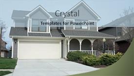  Presentation with wood gray - Amazing presentation design having gray-wood-sided-house backdrop and a light blue colored foreground