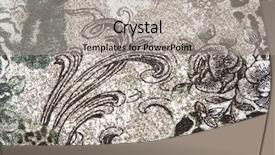  Presentation with vintage floral - Cool new slide set with grayish - floral vintage textile background backdrop and a  colored foreground