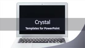  Presentation with aluminium - Cool new presentation theme with grayish - silver aluminium laptop isolated backdrop and a wine colored foreground