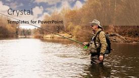  Presentation with fishing - Beautiful presentation featuring grayling-fishing-on-the-river backdrop and a coral colored foreground