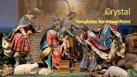  Presentation with nativity - Slide deck consisting of graz-austria-january-10-2015 background and a tawny brown colored foreground