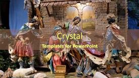  Presentation with nativity - Slide deck with graz-austria-january-10-2015 background and a tawny brown colored foreground