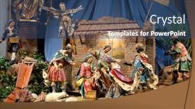  Presentation with nativity - PPT theme featuring graz-austria-january-10-2015 background and a ocean colored foreground