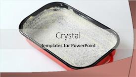  Presentation with baking - Presentation design featuring greased-baking-tin-covered background and a light gray colored foreground