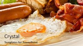  Presentation with fresh toast sandwiches egg - Beautiful theme featuring greasy - english breakfast - toast egg backdrop and a  colored foreground