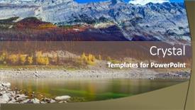  Presentation with rocky shore - Cool new PPT layouts with great-autumn-day-the-rocky backdrop and a coral colored foreground
