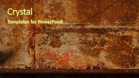  Presentation with iron - Colorful slides enhanced with great background image of rusted backdrop and a  colored foreground