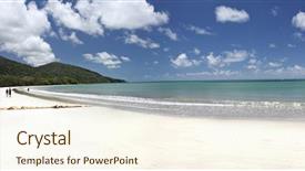  Presentation with queensland - Theme consisting of great barrier reef - cape tribulation far north queensland background and a cream colored foreground