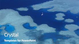  Presentation with language barrier - Slides with great barrier reef background and a teal colored foreground