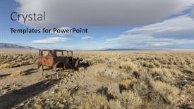  Presentation with nevada desert - 