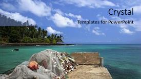  Presentation with blue sky - Slide set having great blue sky and turqoise background and a light blue colored foreground