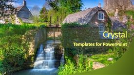  Presentation with britain - Slides enhanced with great britain history - architecture of the corfe castle background and a tawny brown colored foreground