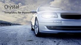  Presentation with luxury car - Audience pleasing theme consisting of great car backdrop and a light gray colored foreground