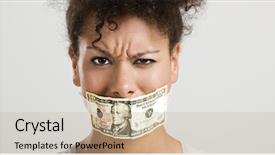  Presentation with african american in business - Slides enhanced with great concept for the global background and a coral colored foreground