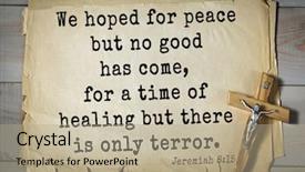  Presentation with bible verses - Colorful theme enhanced with great crowd of people follow backdrop and a mint green colored foreground