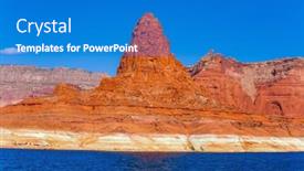  Presentation with powell river - PPT theme consisting of great-cruise-on-a-passenger background and a teal colored foreground