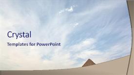  Presentation with cairo - Presentation enhanced with great egyptian pyramids in giza background and a sky blue colored foreground