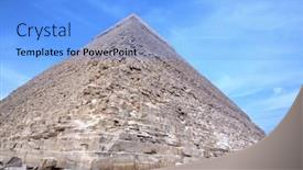 Presentation with cairo - Presentation design enhanced with great-egyptian-pyramids-in-giza background and a light blue colored foreground