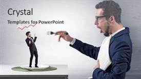  Presentation with eating - Beautiful PPT layouts featuring great expectations - big boss eating small businessman backdrop and a  colored foreground