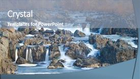  Presentation with falls - Amazing PPT layouts having great falls national park on potomac river in autumn - virginia usa backdrop and a light blue colored foreground