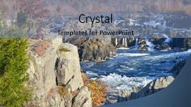  Presentation with virginia - Beautiful theme featuring great falls national park on potomac river in autumn - virginia usa backdrop and a seafoam green colored foreground