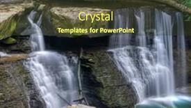  Presentation with cleveland ohio - PPT layouts enhanced with great-falls-of-tinkers-creek background and a tawny brown colored foreground