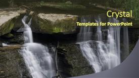 Presentation with cleveland ohio - PPT theme consisting of great-falls-of-tinkers-creek background and a tawny brown colored foreground