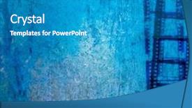  Presentation with film strip - Colorful presentation theme enhanced with great film strip for textures backdrop and a teal colored foreground