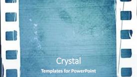  Presentation with film strip - PPT theme consisting of great film strip for textures background and a teal colored foreground