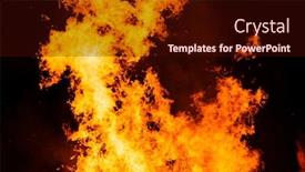  Presentation with flame - Presentation design having great-fire-flame-background-texture background and a wine colored foreground