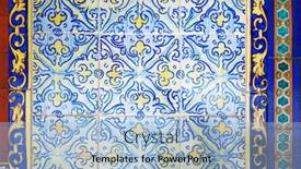  Presentation with tiles - Colorful slides enhanced with great-for-textures-andalusia-style backdrop and a light blue colored foreground