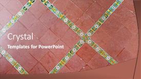  Presentation with tiles - Beautiful PPT layouts featuring great-for-textures-andalusia-style backdrop and a coral colored foreground