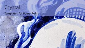  Presentation with wall - Colorful PPT theme enhanced with great-for-textures-andalusia-style backdrop and a light blue colored foreground