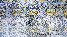  Presentation with tiles - Colorful slide deck enhanced with great-for-textures-andalusia-style backdrop and a light blue colored foreground