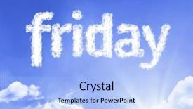  Presentation with word god - Presentation featuring great god - friday cloud word background and a light blue colored foreground