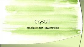  Presentation with green paper texture - Cool new PPT theme with great green watercolor background - watercolor backdrop and a soft green colored foreground