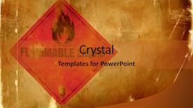  Presentation with border - Cool new slide set with great grunge texture special burning backdrop and a red colored foreground