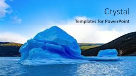  Presentation with chile patagonia - Theme featuring great-ice-of-gray background and a light blue colored foreground
