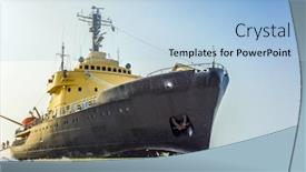  Presentation with icebreaker - Colorful presentation theme enhanced with great-icebreaker-excursion backdrop and a light blue colored foreground