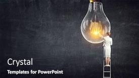  Presentation with idea of earth creation mixed - Colorful PPT layouts enhanced with great-idea-for-success-achieving backdrop and a wine colored foreground