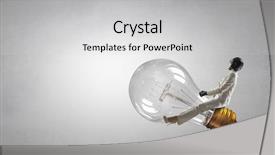  Presentation with idea of earth creation mixed - Slide set featuring great idea for success mixed background and a light gray colored foreground