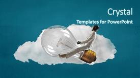  Presentation with idea of earth creation mixed - Audience pleasing PPT theme consisting of great idea for success mixed backdrop and a ocean colored foreground